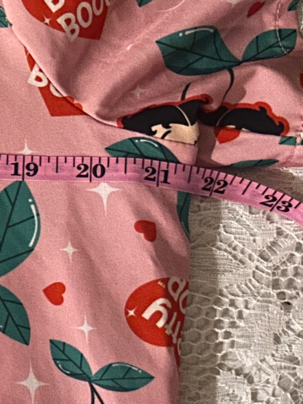 BETTY BOOP V-Neck Medical Scrub Top - Cute Cherry Print - Picture 5 of 9